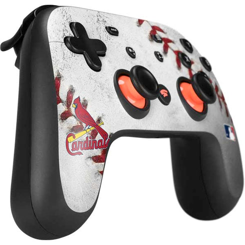 MLB St. Louis Cardinals Game Ball Google Stadia Controller Skin